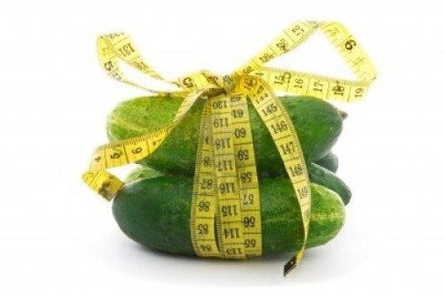Cucumber is suitable for weight loss in a week